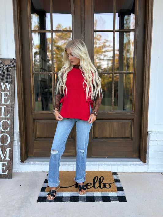 Bow tie sweater