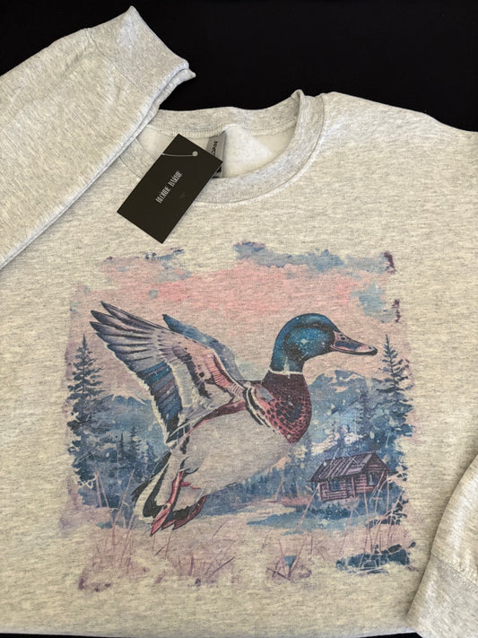 Watercolor Duck Crewneck